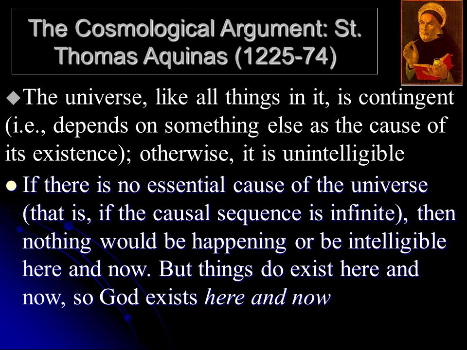 St thomas aquinas citing motion as proof of the existence of god